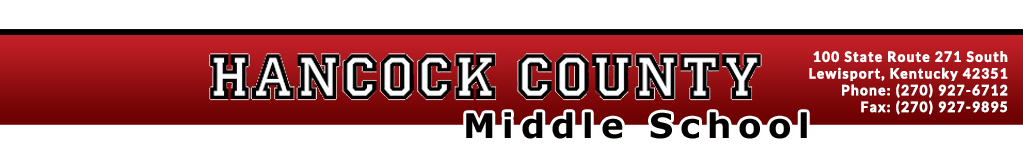 Hancock county middle school banner